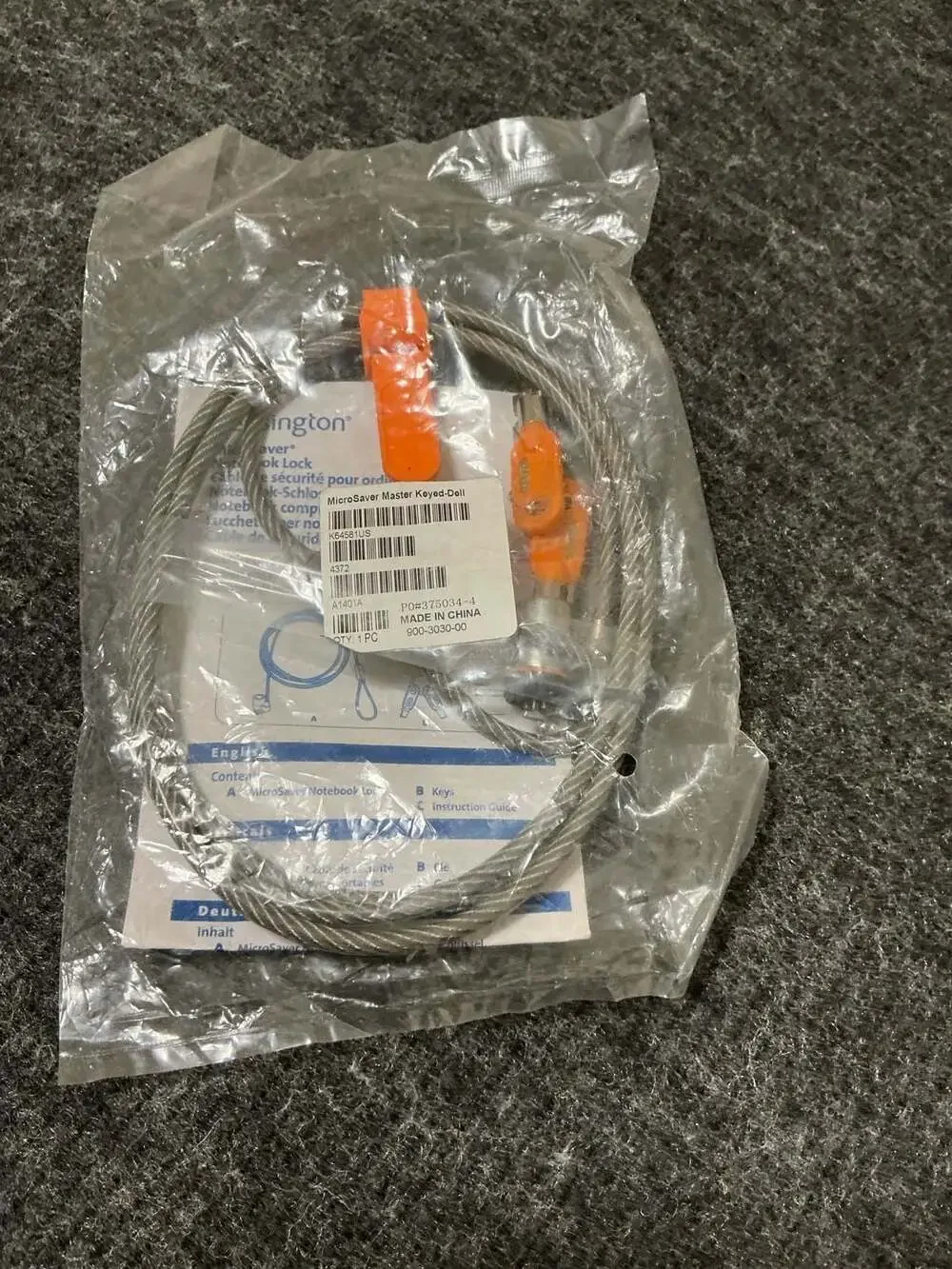Kensington MicroSaver Master Keyed Dell Laptop Lock (K64581US)